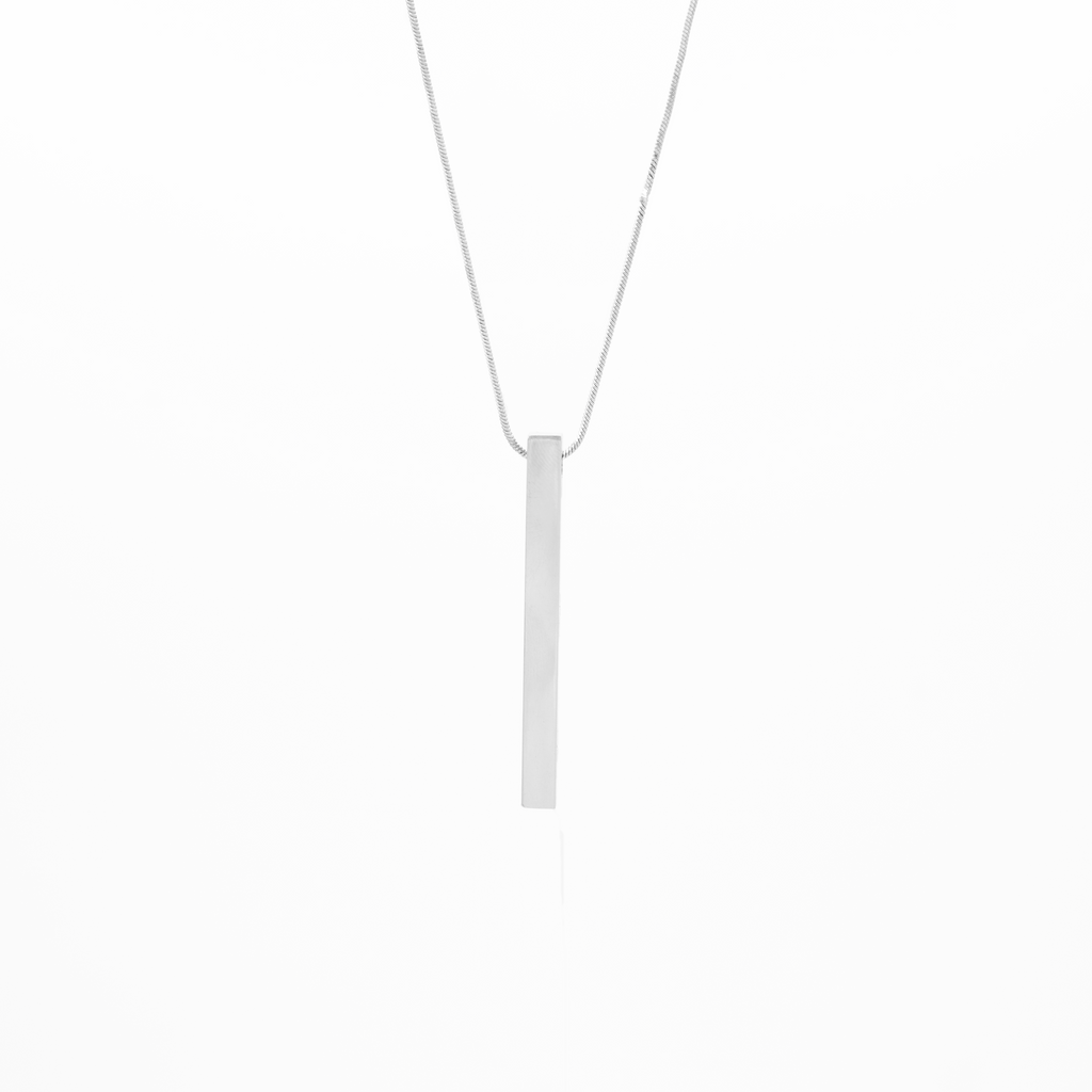 Vertical Bar Pendant (silver)
