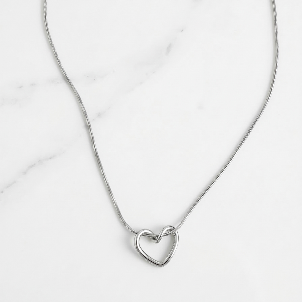 Silver Lumière Heart Necklace