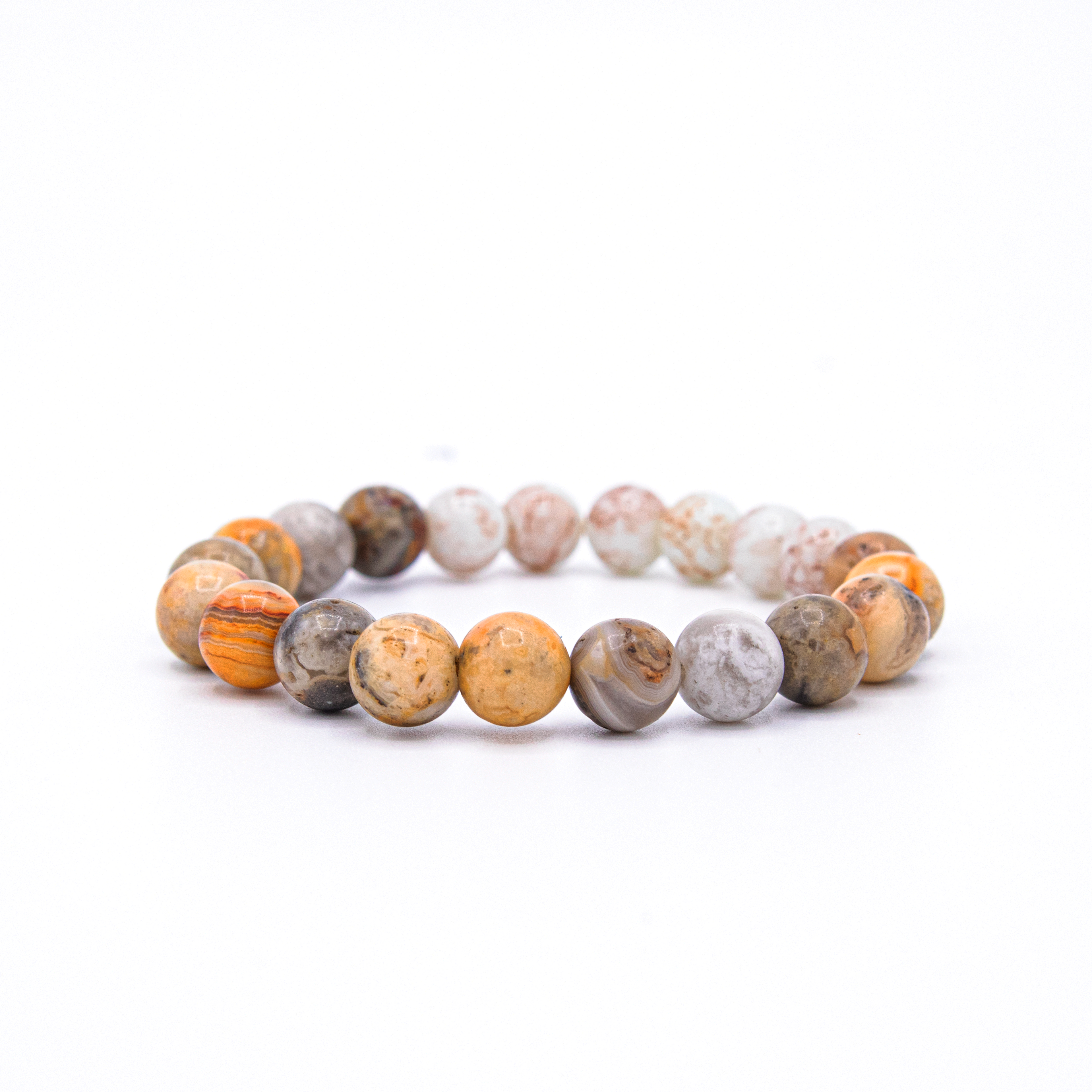 Mexican Agate bead bracelet