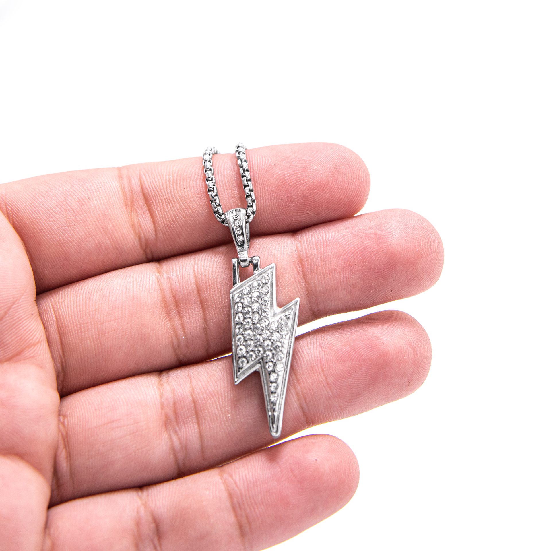 Iced Lightning Pendant