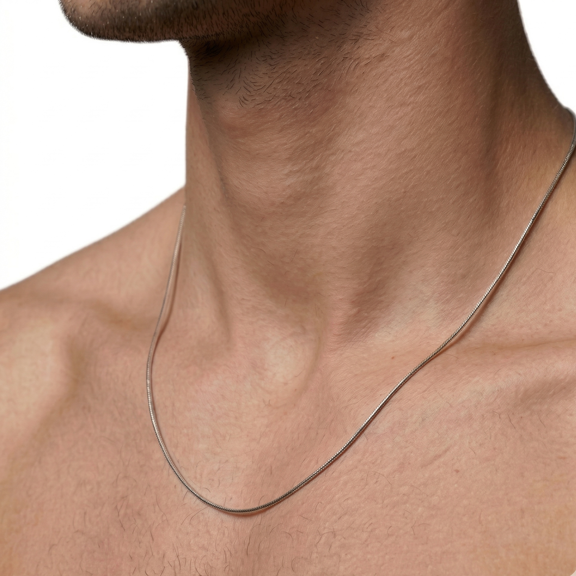 Snake Chain Necklace Silver