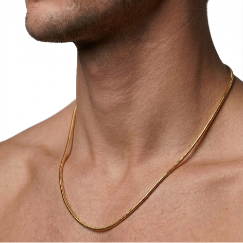 Snake Chain Necklace Gold